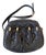 Vintage Judith Leiber Black Quilted Leather Crossbody Handbag With Gold Tone Hardware For Sale