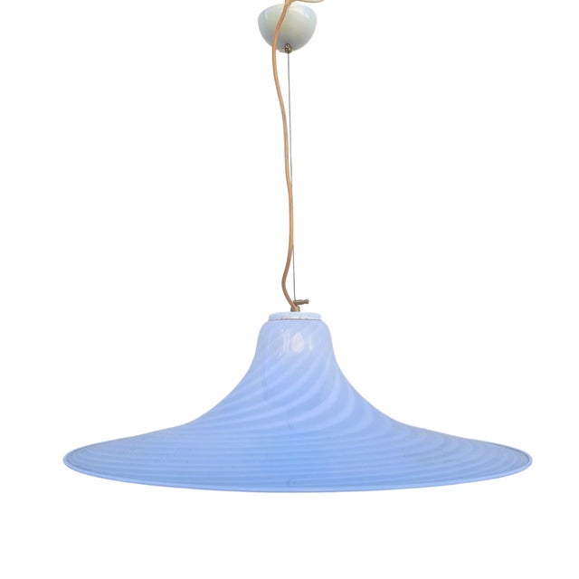 Murano Glass Spiral Pendant Light, 1970s For Sale - Image 15 of 15