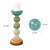 Capri Stripe Glass Candle Holder- Short For Sale - Image 9 of 10