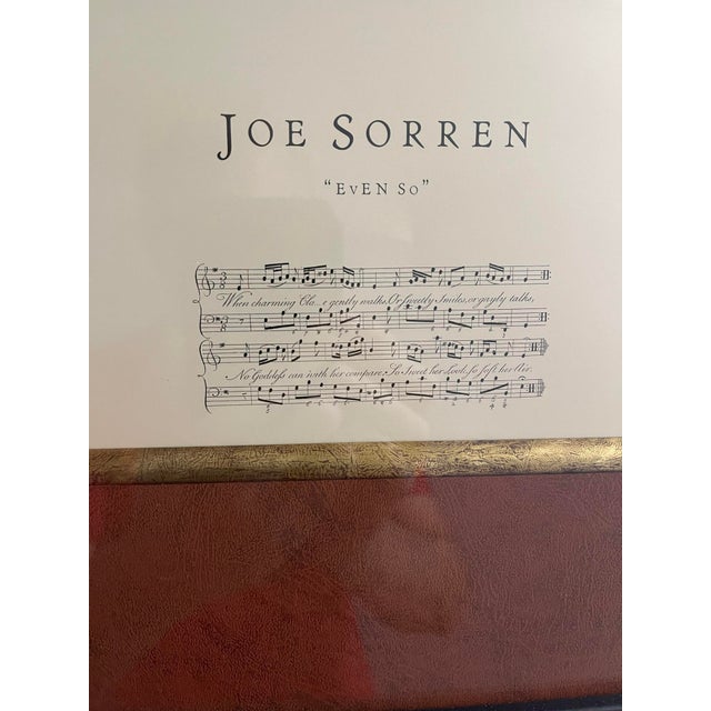 Rare Joe Sorren print "Even So" 25" x 32.5" (29" x 39" beautifully framed) and in perfect condition.
