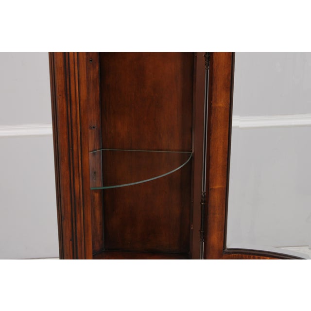 Theodore Alexander Curved Mahogany Corner Cabinet For Sale In Philadelphia - Image 6 of 18