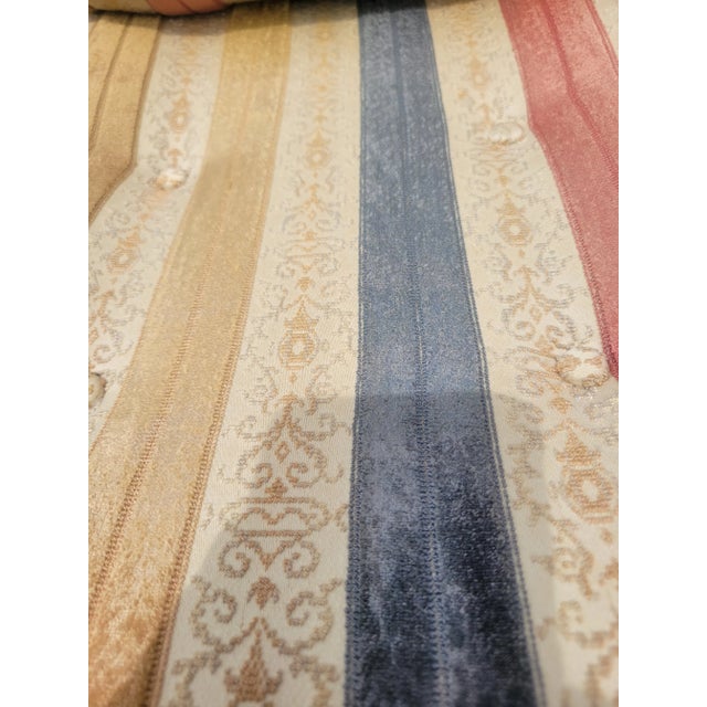 Late 20th Century Late 20th Century Vintage Striped Accent Chair For Sale - Image 5 of 11