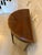 Wood Antique Georgian Mahogany Demi Lune Console Table and Fold Over Card Games Table, 1800 For Sale - Image 7 of 11