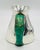 1960s Los Castillo Taxco Malachite & Silver Plate Bird Pitcher For Sale - Image 11 of 18