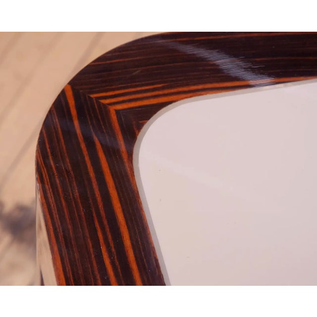 1970s Attributed to Vladimir Kagan Dining Room Table, Zebrawood, 1970s For Sale - Image 5 of 11