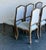 Early 21st Century Vintage Carved Wood Dining Chairs With Blue Upholstery - Set of 6 For Sale - Image 5 of 13