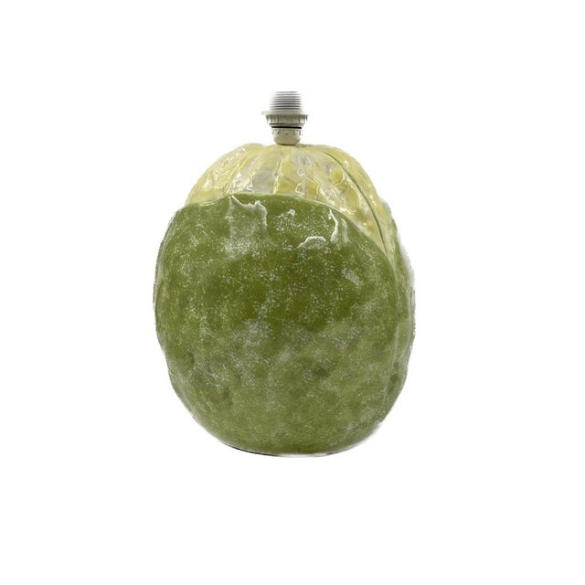 Green Ceramic Cauliflower-Shaped Table Lamp, Italy, 1970s For Sale - Image 8 of 17