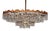 Brass and Lead Crystal Chandelier from Schröder, 1960s For Sale