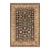 Art Nouveau Style 1990's Pak-Persian Black/Green Wool Rug - 6'2'' X 9'0'' For Sale