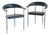 P40 Leather Chairs by Giancarlo Vegni and Gianfranco Gualtierotti for Fasem, 1980s, Set of 2 For Sale