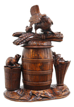 Large Swiss Black Forest Tobacco Box, 1880