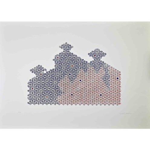 Mario Padovan, Circles Edition of 50, 1977, Screen Print For Sale