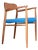 Armchair Model 56 in Teak and Hallingdal by Niels Otto Møller for J. L. Møllers Mobelfabrik, 1960s For Sale