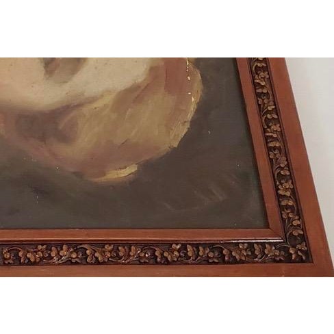 Antique Oil Portrait of a Young Woman For Sale - Image 17 of 18