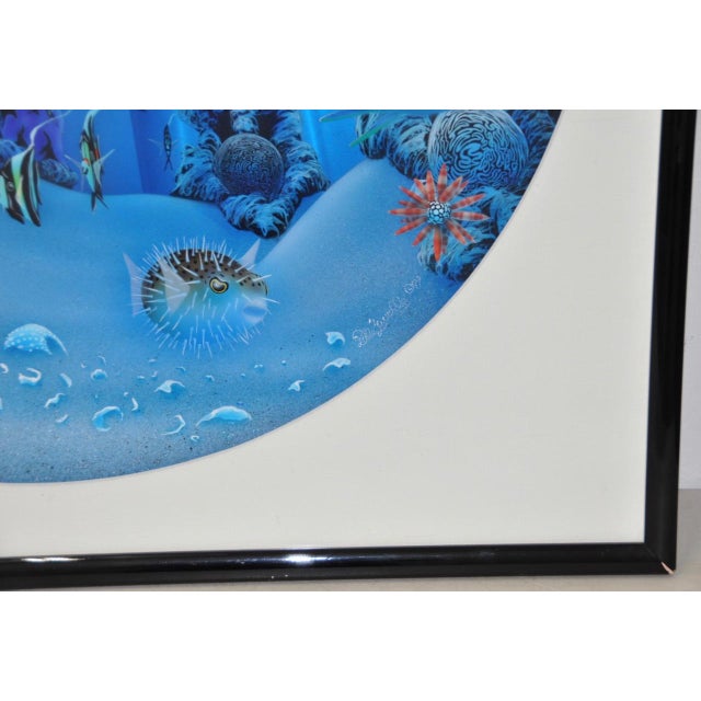 Dale Zarrella "Underwater Reflections, Hawaii" Original Lithograph C.1997 For Sale - Image 4 of 10