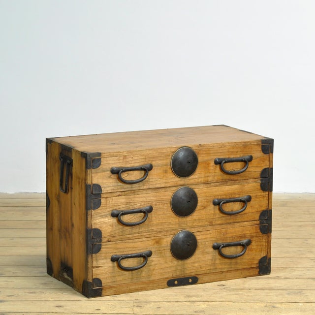 Japanese Tansu Chest of Drawers, 1870 For Sale - Image 3 of 13
