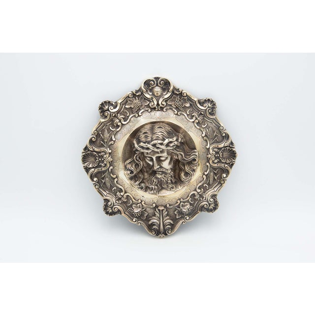Face of Christ in Full Figure with Reliefs and Engravings For Sale - Image 5 of 5