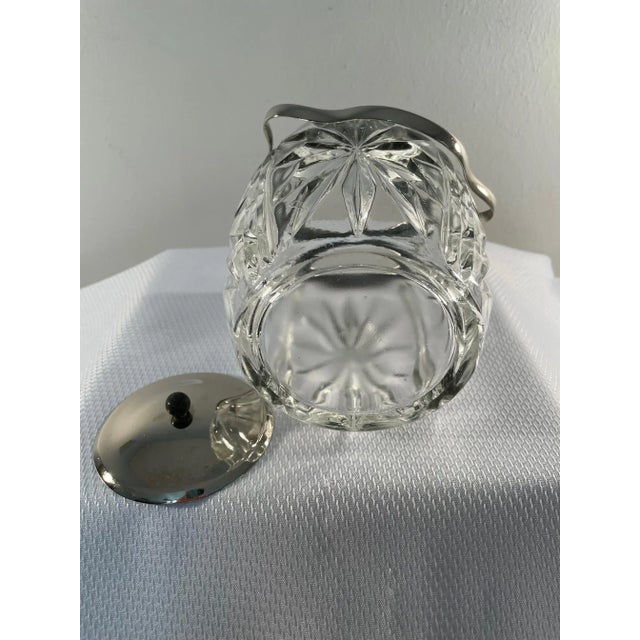 1940s English Cut Glass Biscuit Barrel For Sale - Image 9 of 13