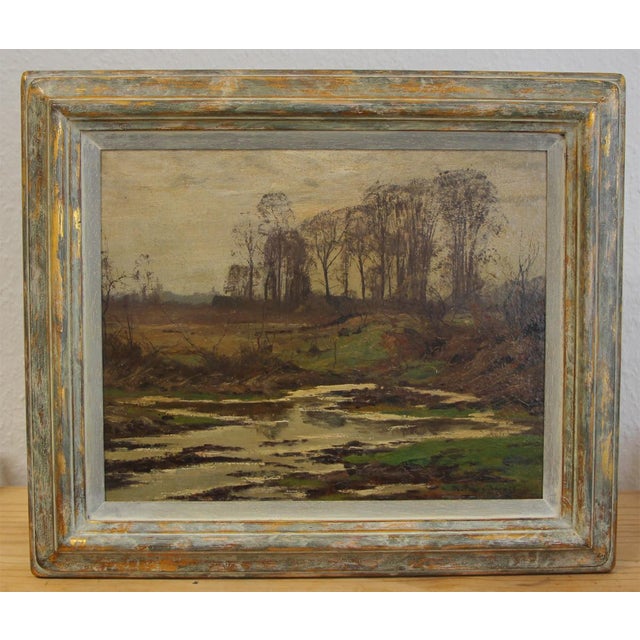 Alfred Rasenberger, Landscape, 20th Century, Oil Painting on Board, Framed For Sale - Image 4 of 7