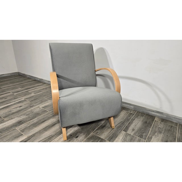 Art Deco Lounge Chair by Jindrich Halabala, 1940s For Sale - Image 4 of 8