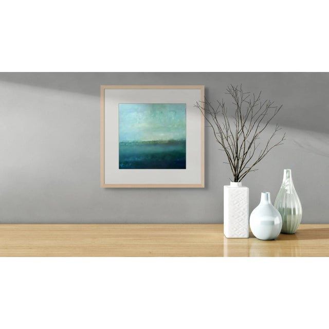 Abstract Limited Edition Numbered Art Print Coastal Blue Water For Sale - Image 3 of 5