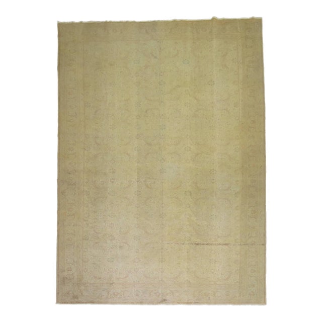 Pale Turkish Room size Rug For Sale