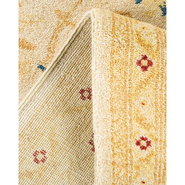 Vintage Traditional Hand Knotted Wool Area Rug, Ivory - 6'1" X 9'3" For Sale In New York - Image 6 of 9