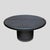 Pair Black lacquer demi lune consoles tables or dining tableA black lacquer round table that splits into a pair of wall-...