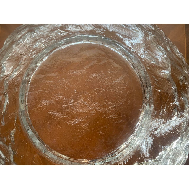 Large Vintage Glass Bowl, 1970s For Sale - Image 14 of 18