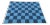 Handmade Vegetable Dyed Woolen Checked Pattern Rug Sky Blue and Navy Blue - 8x10 For Sale