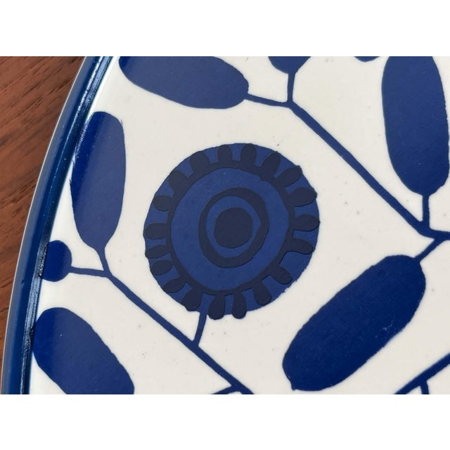 Large Mid-Century Modern German Ceramic Stockholm Series Plate from Melitta, 1960s For Sale - Image 11 of 18