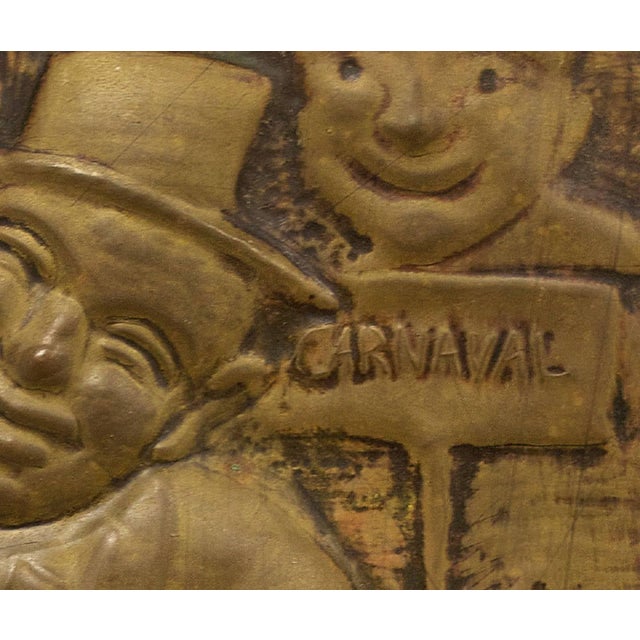 Early 20th Century Arieh Merzer, Carnavale, Avant Garde Carricature Plaque, Paris, 1931 For Sale - Image 5 of 5