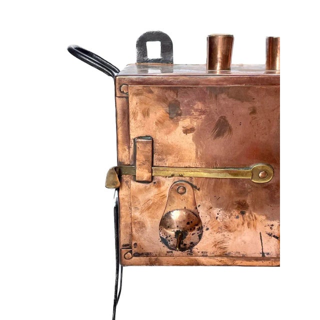 Antique French Copper Smith's Miniature Oven For Sale - Image 9 of 10