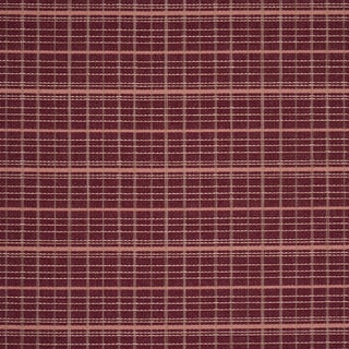 Schumacher Merrick Performance Plaid Fabric In Garnet For Sale