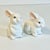 1950s Vintage Boho Chic Arts & Crafts Ceramic Bunny Figural - A Pair For Sale - Image 10 of 15