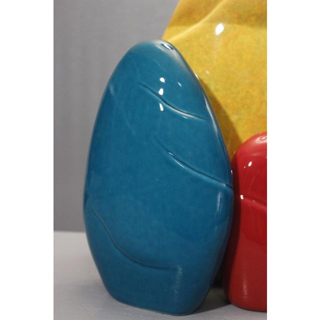 Large Pebble Ceramic Table Lamp by François Chatain, France, 1990s For Sale - Image 6 of 14