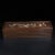 Brown Late 20th Century Wooden Sliding Lid Box With Mother-of-Pearl Bird and Floral Inlay For Sale - Image 8 of 10
