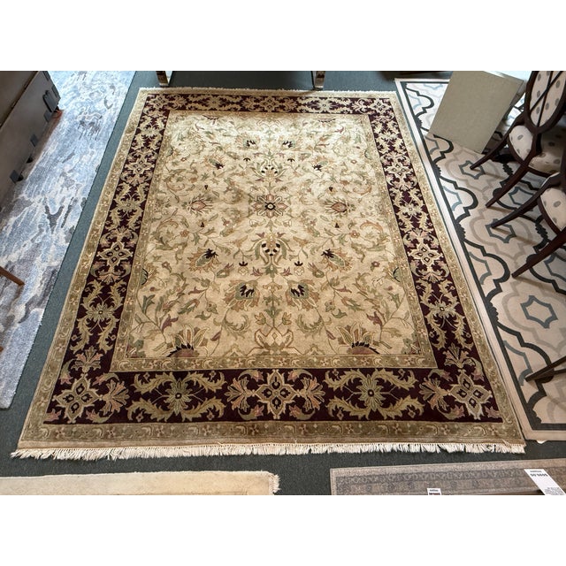 7ft 10in X 9ft 11in Hand Knotted Area Rug For Sale - Image 10 of 18