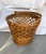 Vintage MCM Split Bamboo/Rattan Wastebasket with a handle. Such a great vintage basket that would also be perfect for faux...