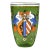 Late 19th Century Bohemian Heraldic Armorial Art Glass Pocket Beaker For Sale