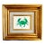 Original Hand-Painted Crab Painting in a Vintage Frame For Sale