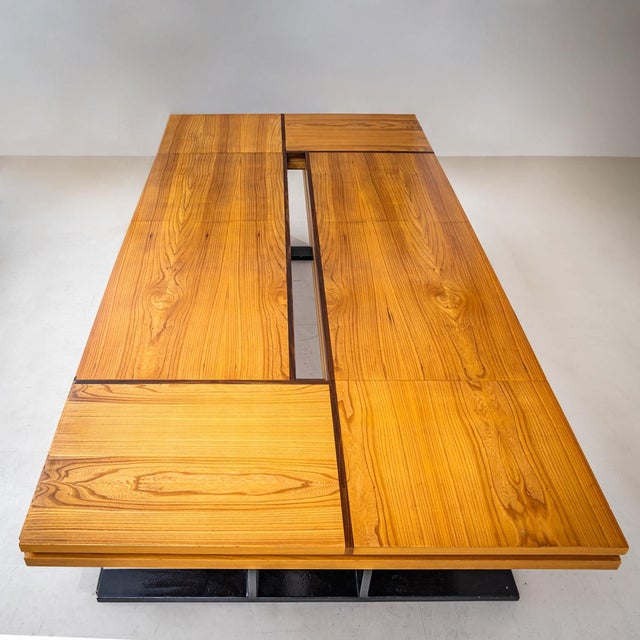 Conference Table with Chairs, Rome, 1960s, Set of 11 For Sale - Image 16 of 18