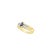Contemporary Diamond & Marquise Sapphire Ring .40cttw 14K Yellow Gold, Size 6.25 For Sale - Image 3 of 3