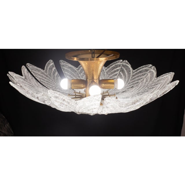 Italian 1970s Sorrento Murano Glass Ceiling Light and Wall Lights - 6 Piece Set For Sale - Image 3 of 12