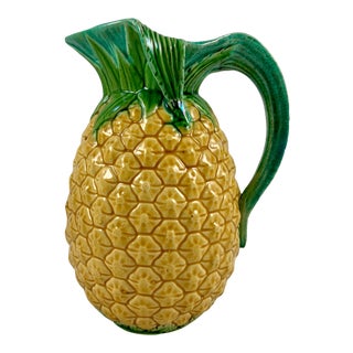 English Minton Majolica 6.5 Inch Pineapple Pitcher For Sale