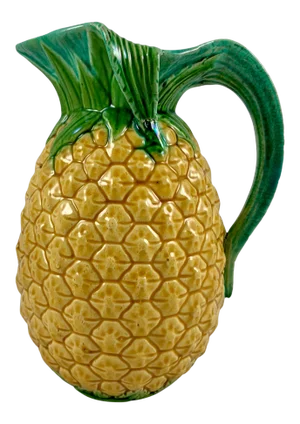 English Minton Majolica 6.5 Inch Pineapple Pitcher