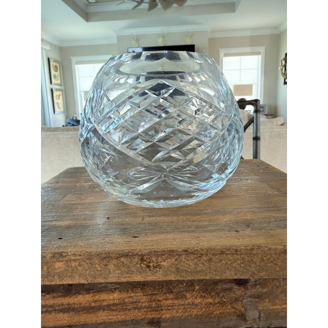 Crystal Rose Bowl on Silver Stand For Sale In Jacksonville, FL - Image 6 of 11
