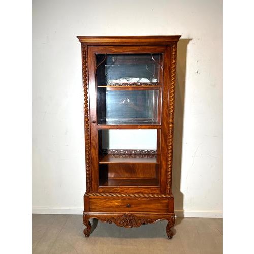 Barley Twist Display Cabinet For Sale - Image 8 of 8