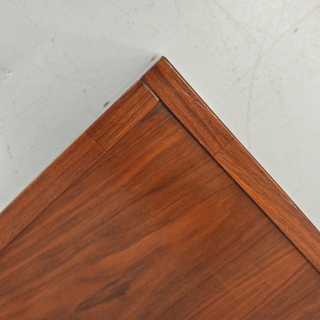 Vintage Square Walnut Coffee Table, 1970s For Sale - Image 10 of 18