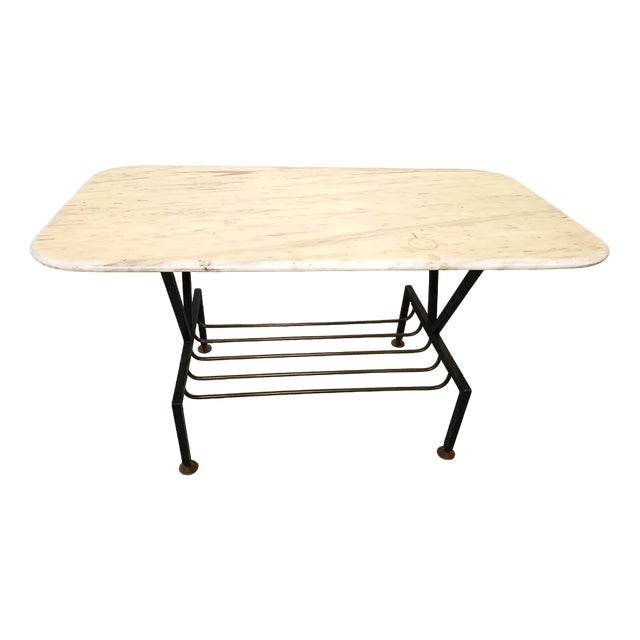 Vintage Italian Marble Coffee Table, 1950s For Sale